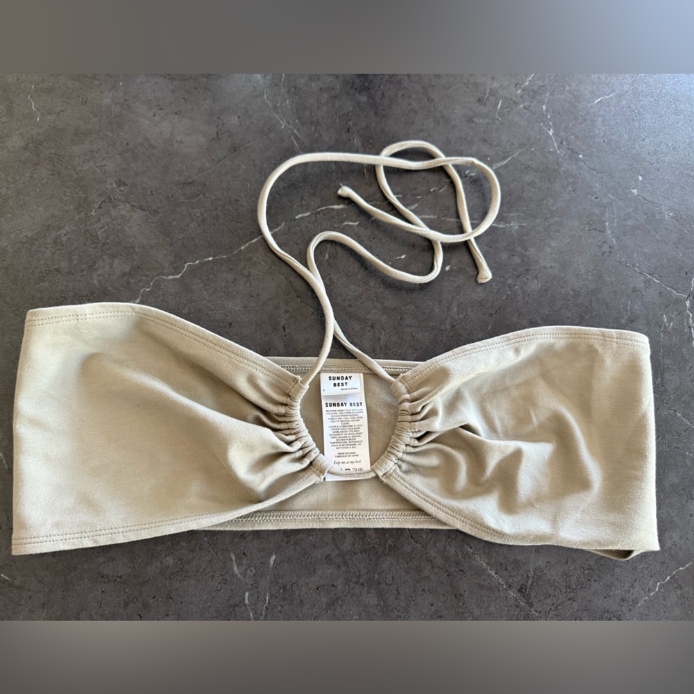 Sunday Best Taupe Halter Top